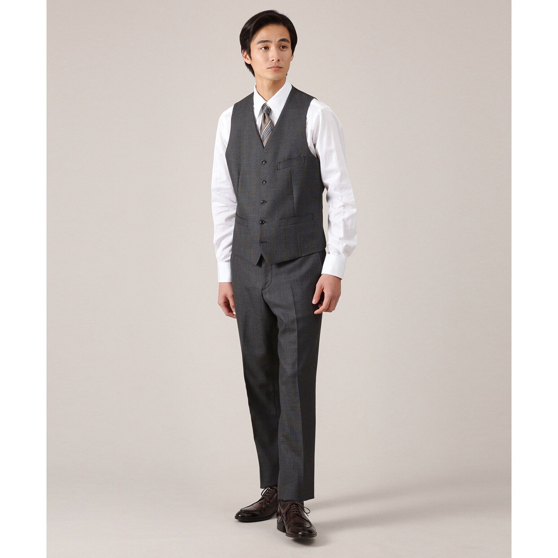 TAKEO KIKUCHI「【3ピース対応】バーズアイ ベスト」|スーツ|