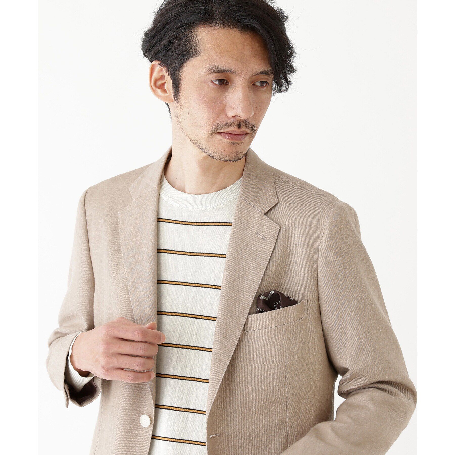 TAKEO KIKUCHI「【THE FLAGSHIP】ボーダー プルオーバー ニット」|ニット・セーター|