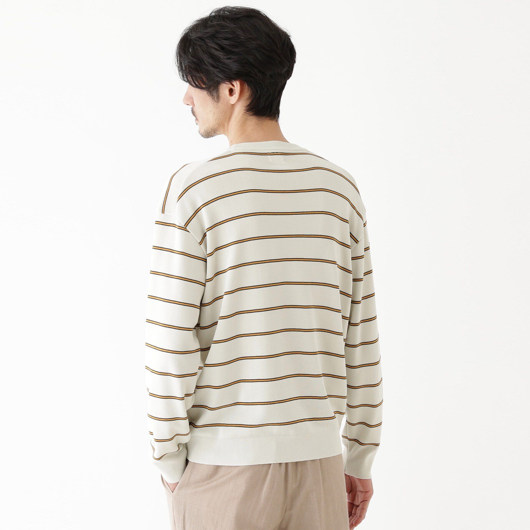 TAKEO KIKUCHI「【THE FLAGSHIP】ボーダー プルオーバー ニット」|ニット・セーター|