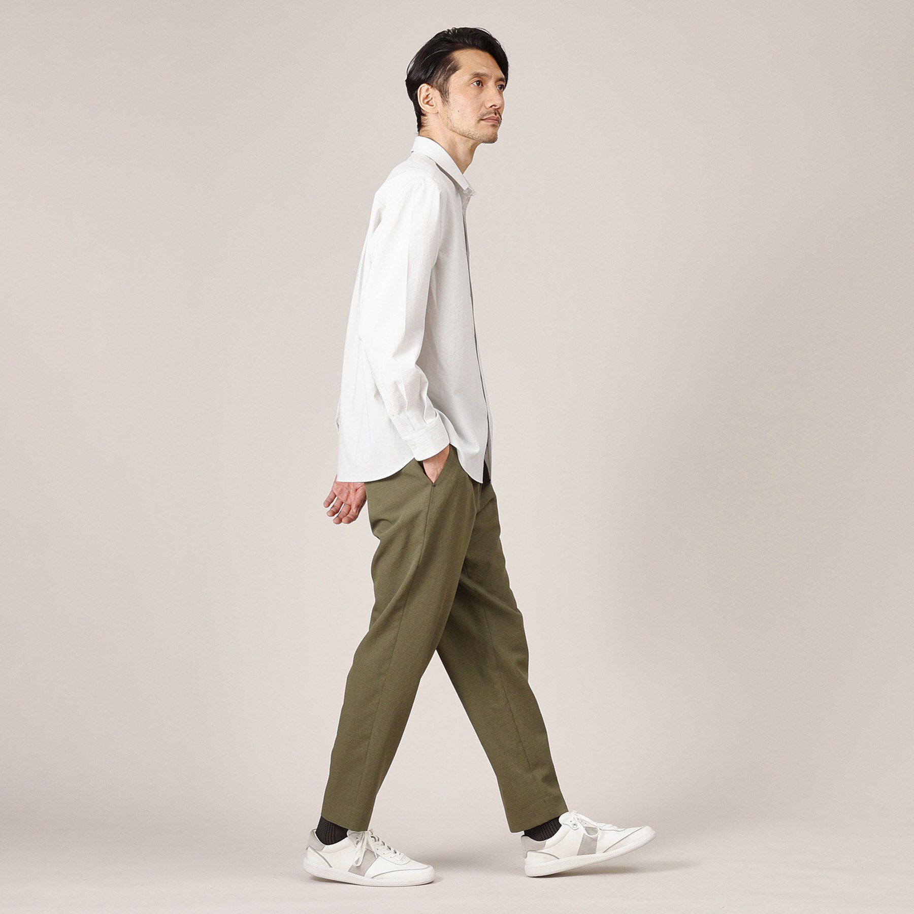 TAKEO KIKUCHI「【多機能】リネンライクカルゼ イージーパンツ」|その他|
