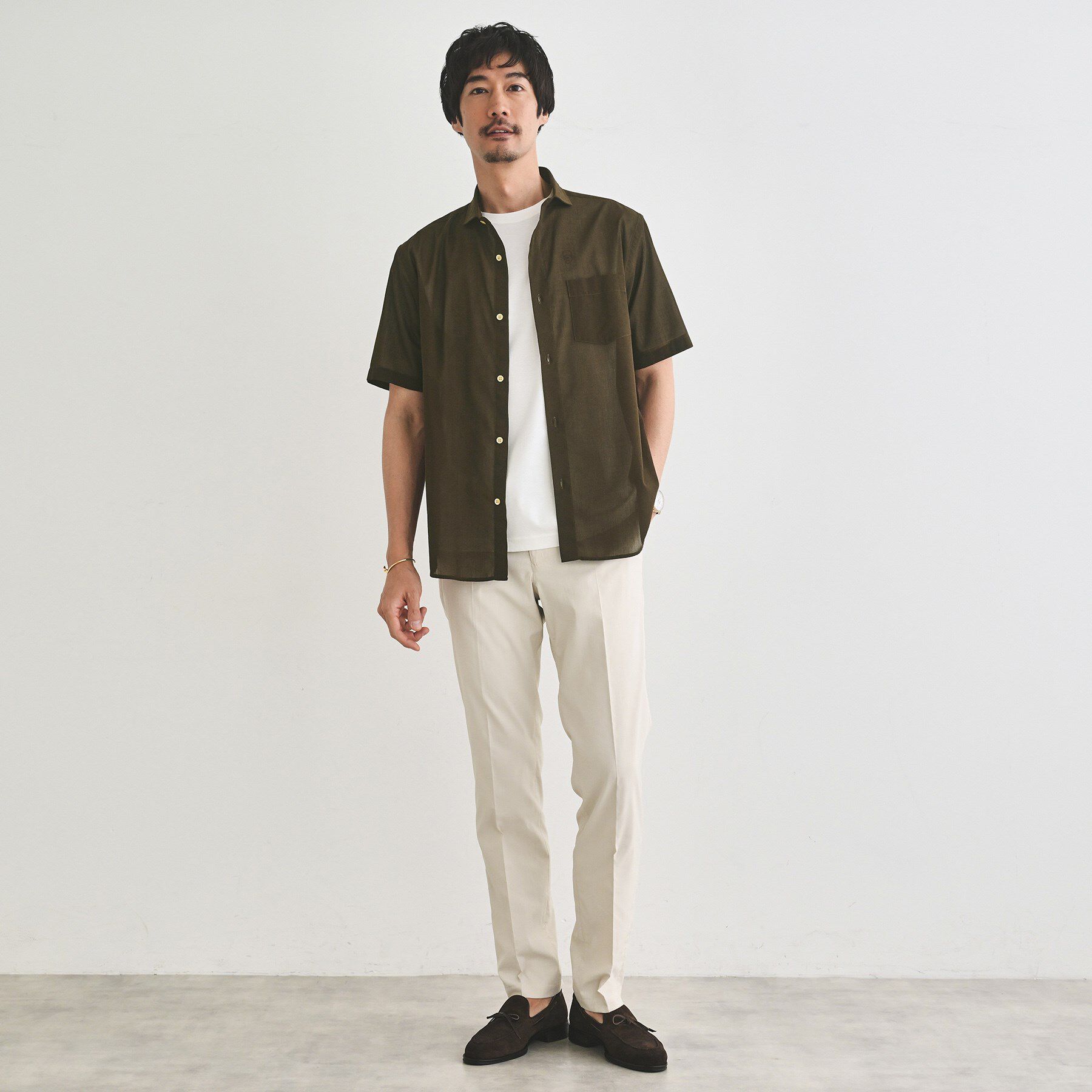 TAKEO KIKUCHI「ローン半袖シャツ」|シャツ・ブラウス|