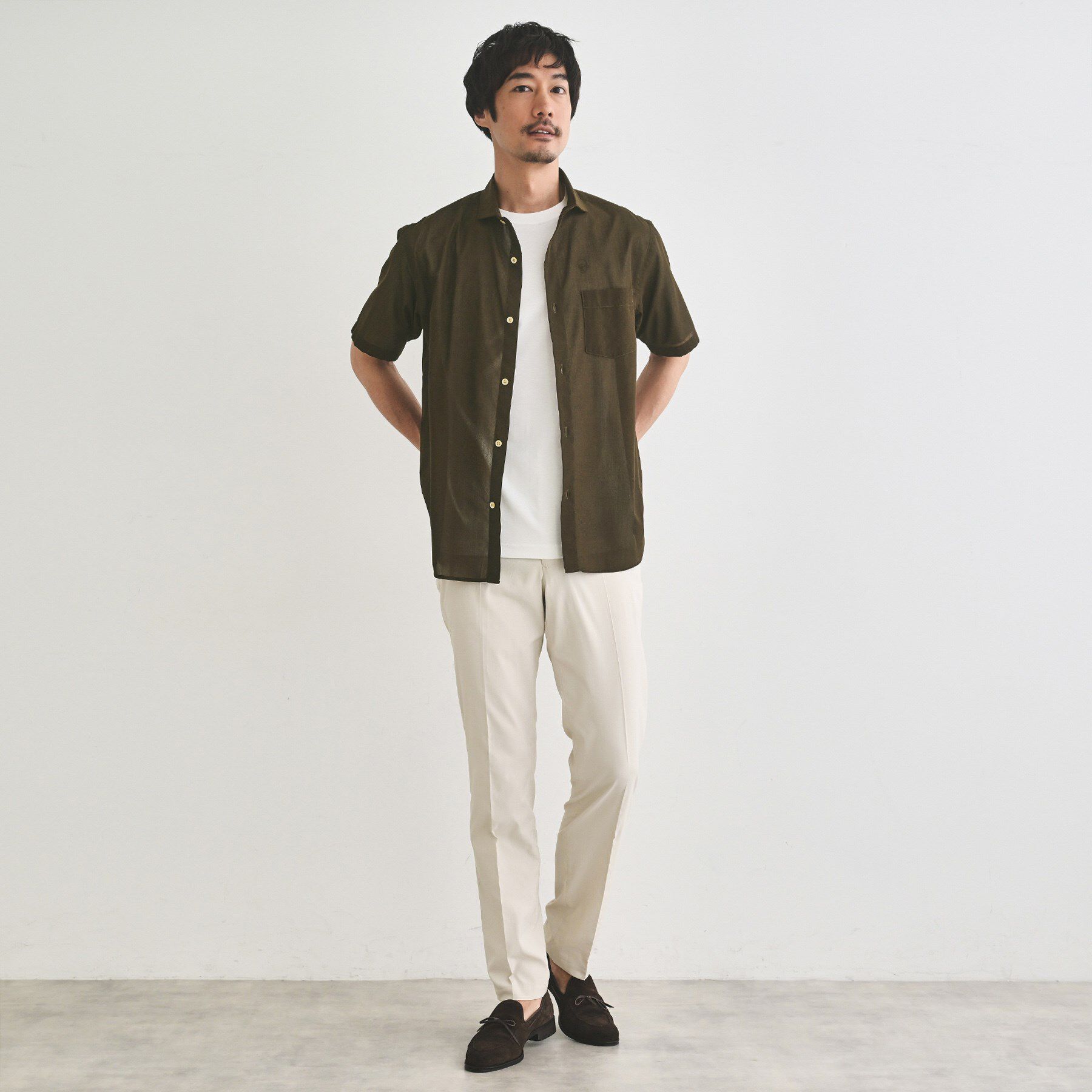 TAKEO KIKUCHI「ローン半袖シャツ」|シャツ・ブラウス|