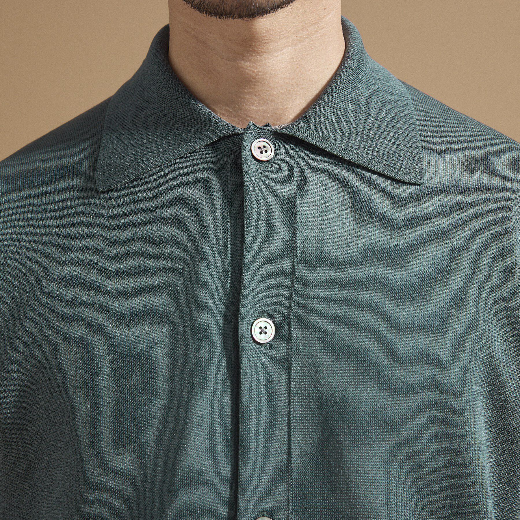 TAKEO KIKUCHI「ポロ ニットシャツ カーディガン」|カーディガン|