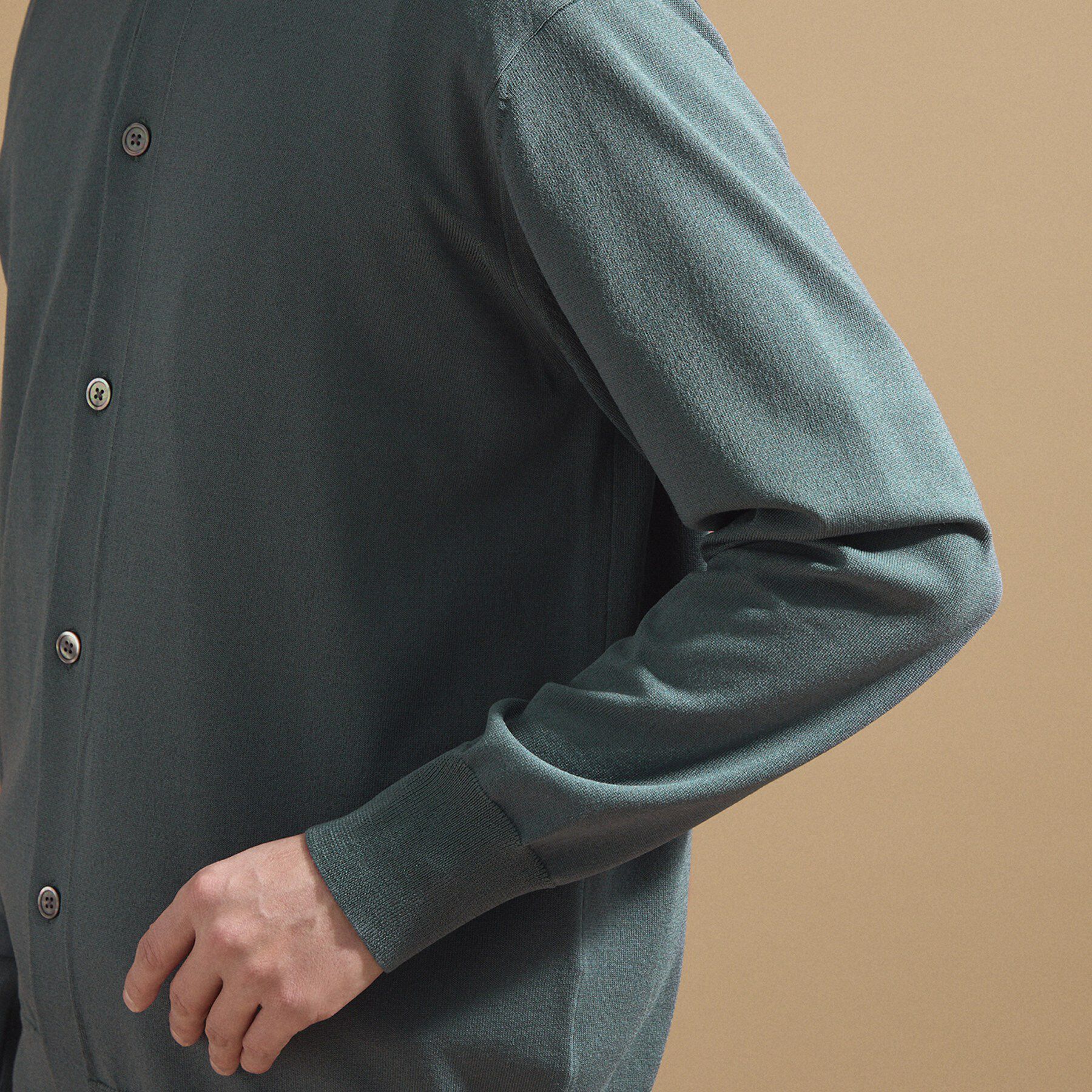 TAKEO KIKUCHI「ポロ ニットシャツ カーディガン」|カーディガン|