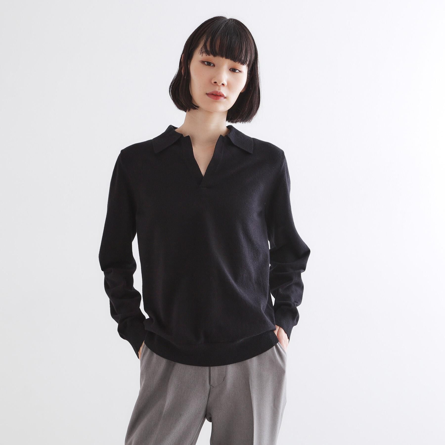 tk.TAKEO KIKUCHI「ハイゲージスキッパーコンパクトポロニット」|ニット・セーター|