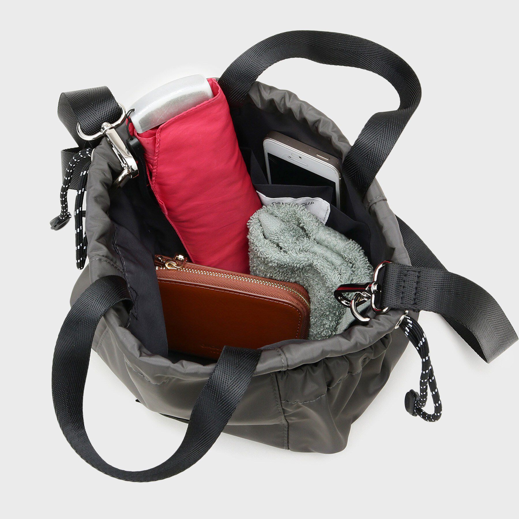 OPAQUE.CLIP「2WAYサイドポケット 巾着ミニショルダー」|ショルダー・メッセンジャー|