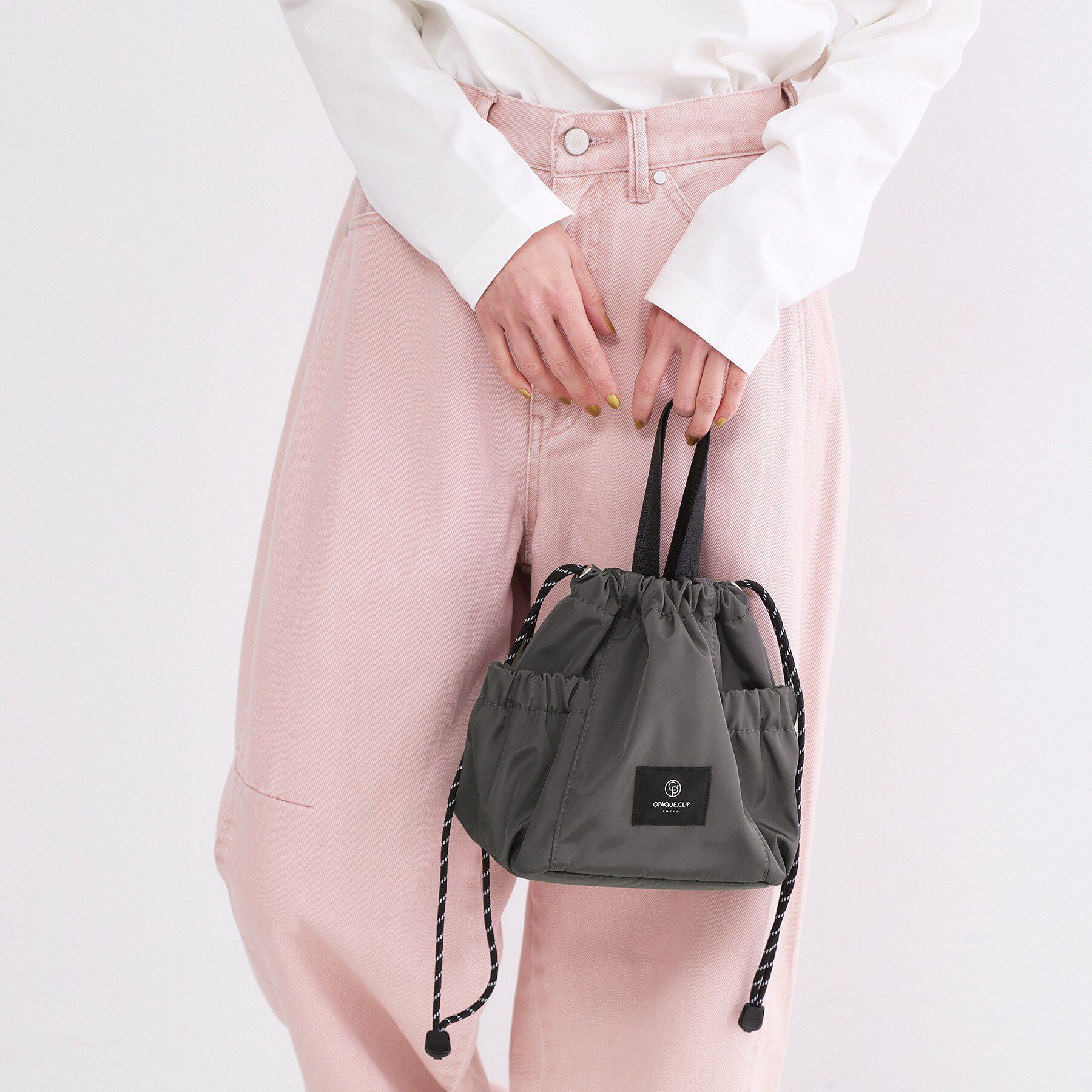 OPAQUE.CLIP「2WAYサイドポケット 巾着ミニショルダー」|ショルダー・メッセンジャー|