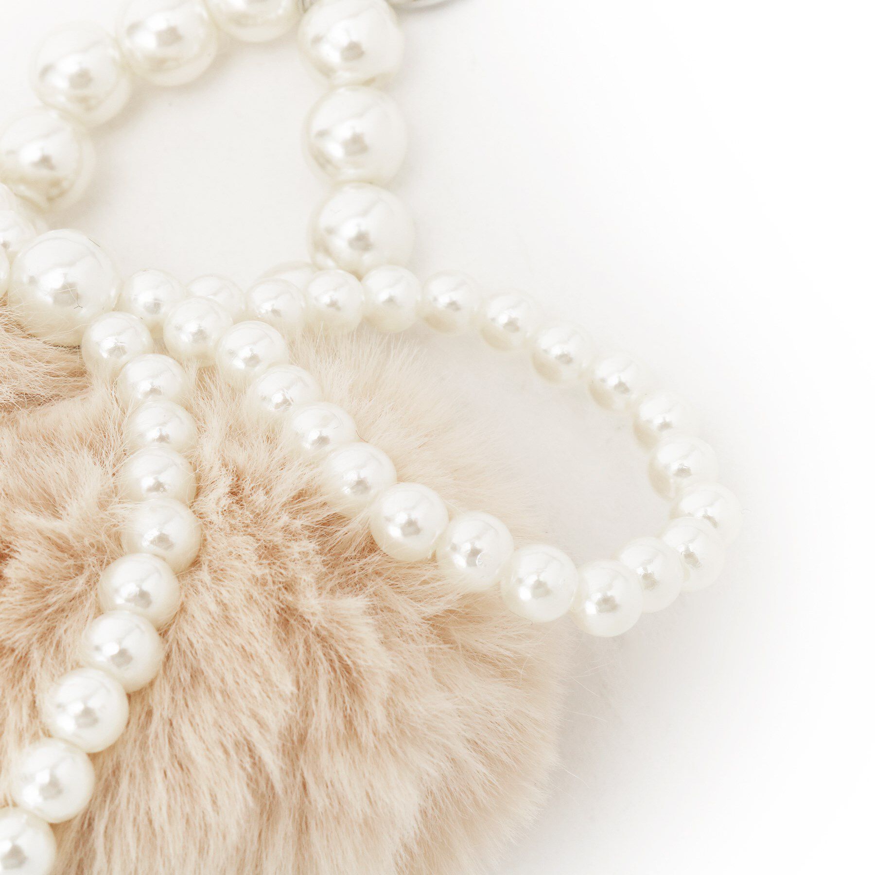 Couture broach「ハートフェイクファーチャーム」|キーケース|