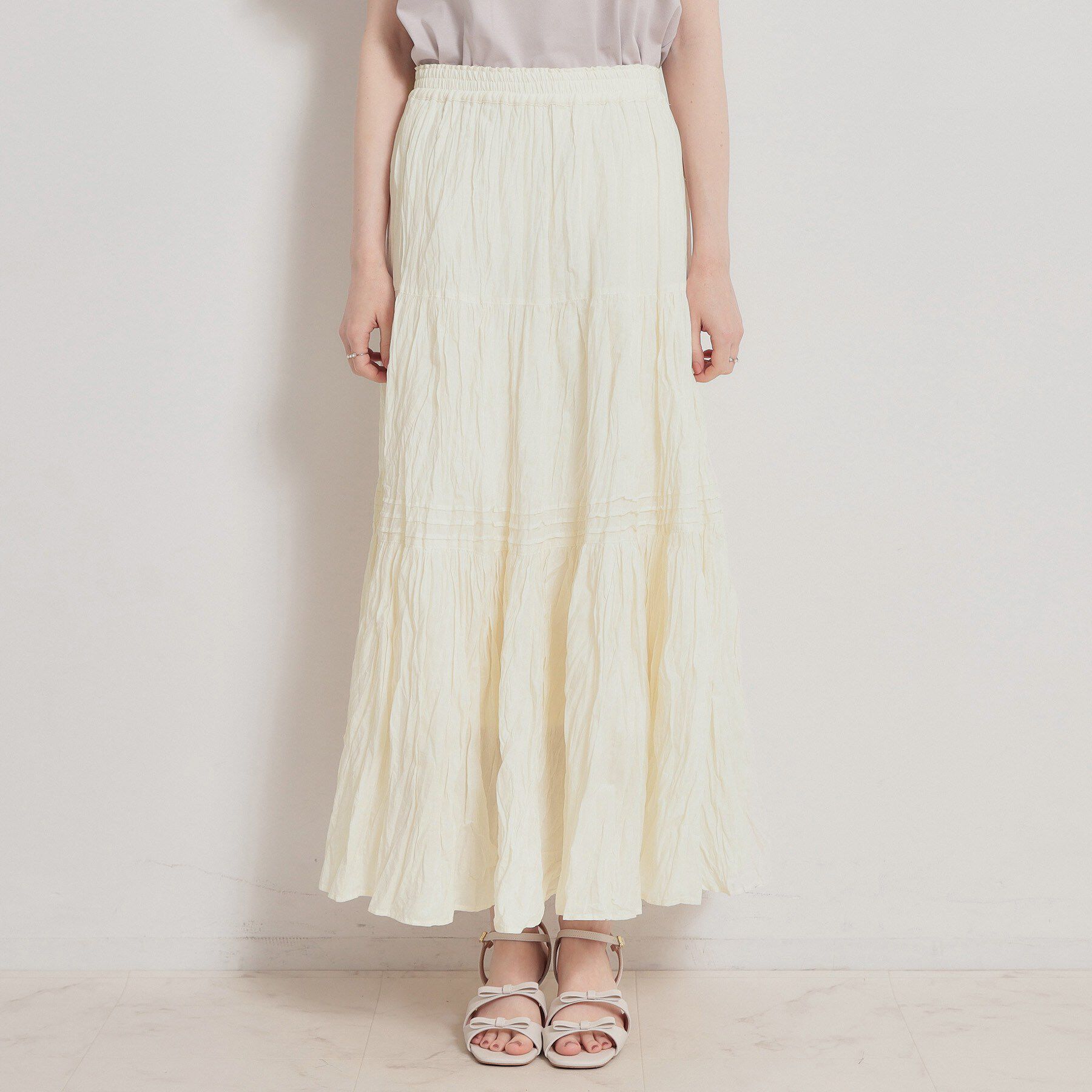 Couture broach「綿ローンティアードスカート」|スカート|