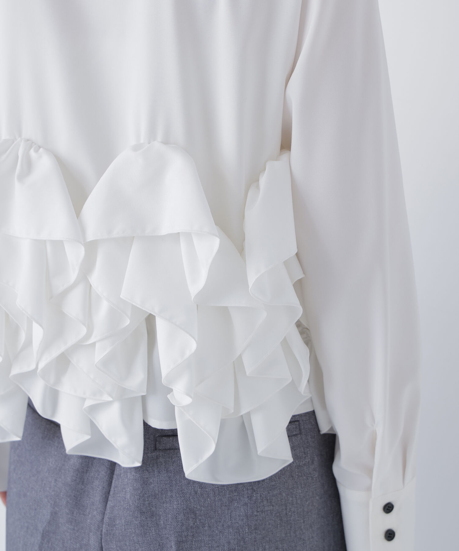  「ヘムデザインブラウス」|シャツ・ブラウス|