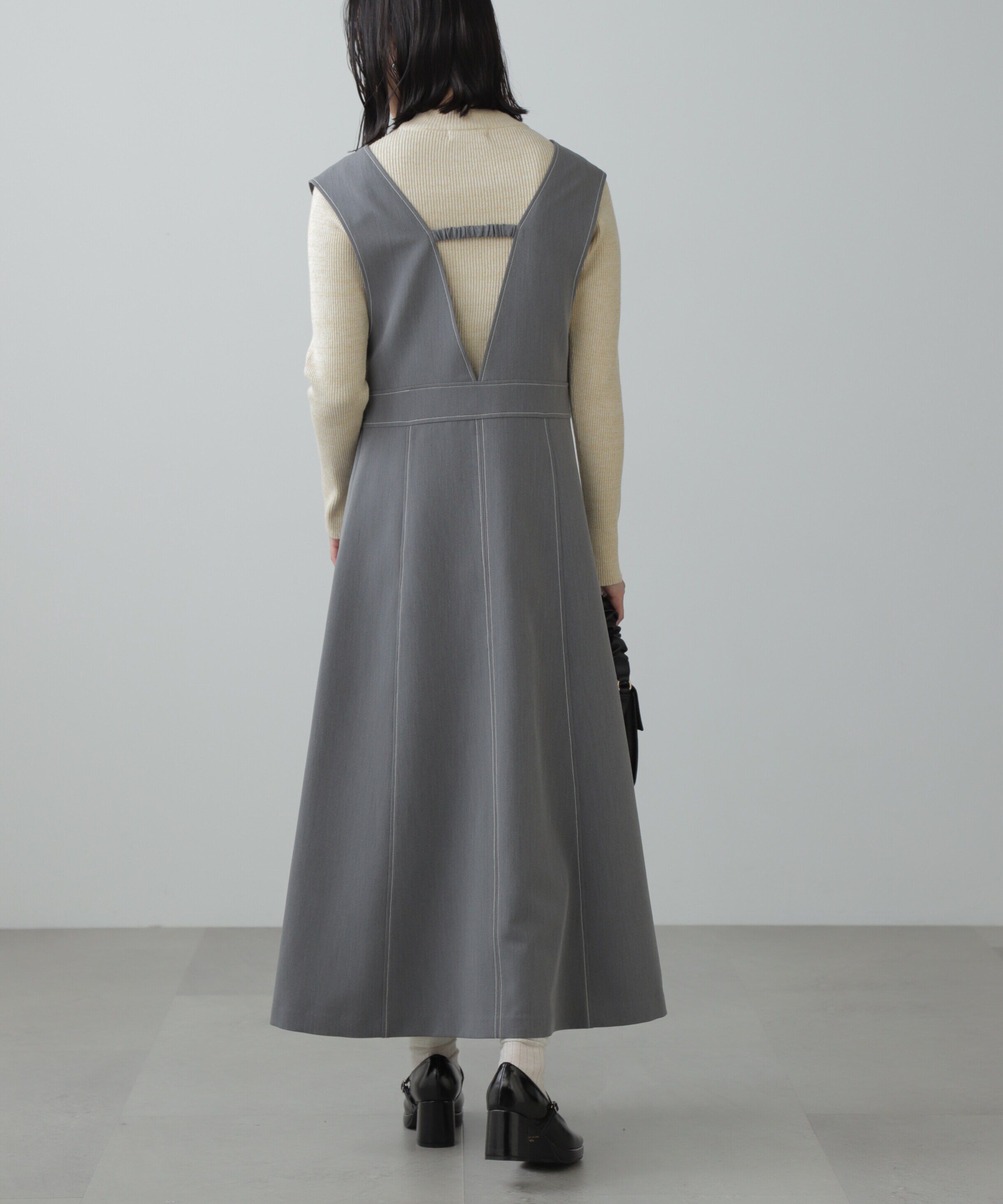  「配色ステッチジャンスカ」|ワンピース|