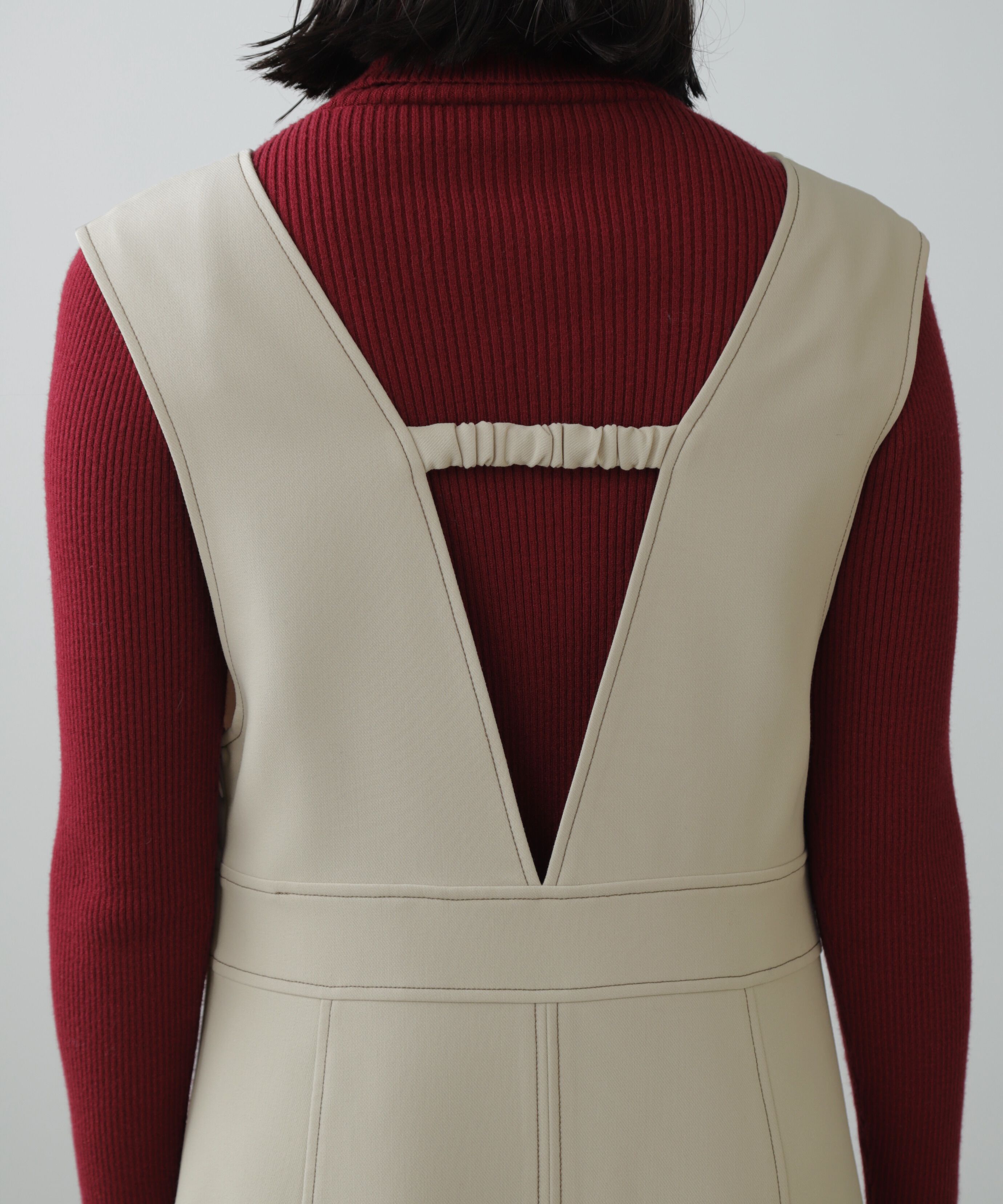  「配色ステッチジャンスカ」|ワンピース|