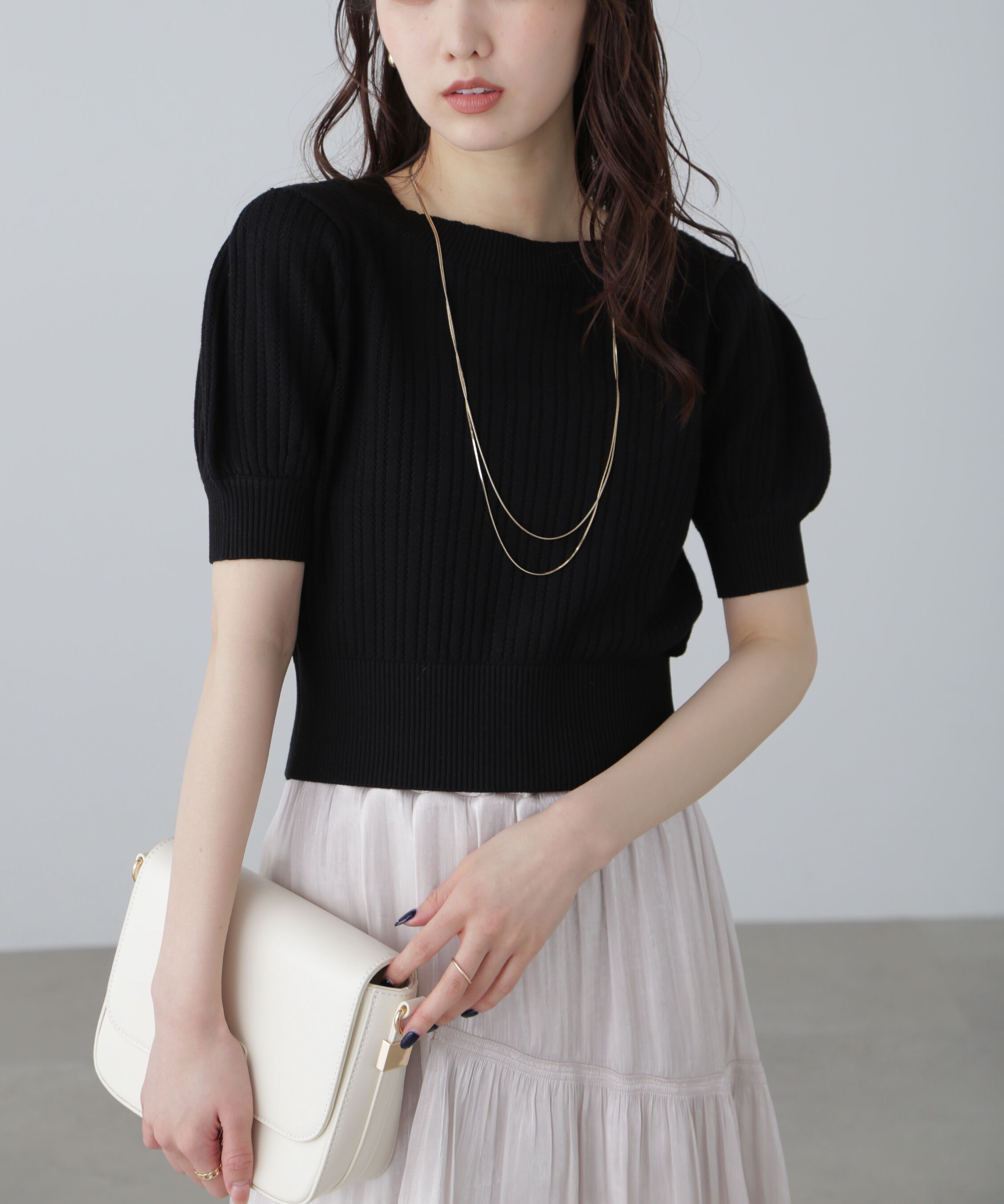  「透かし編み前後2wayカーディガン」|ニット・セーター|