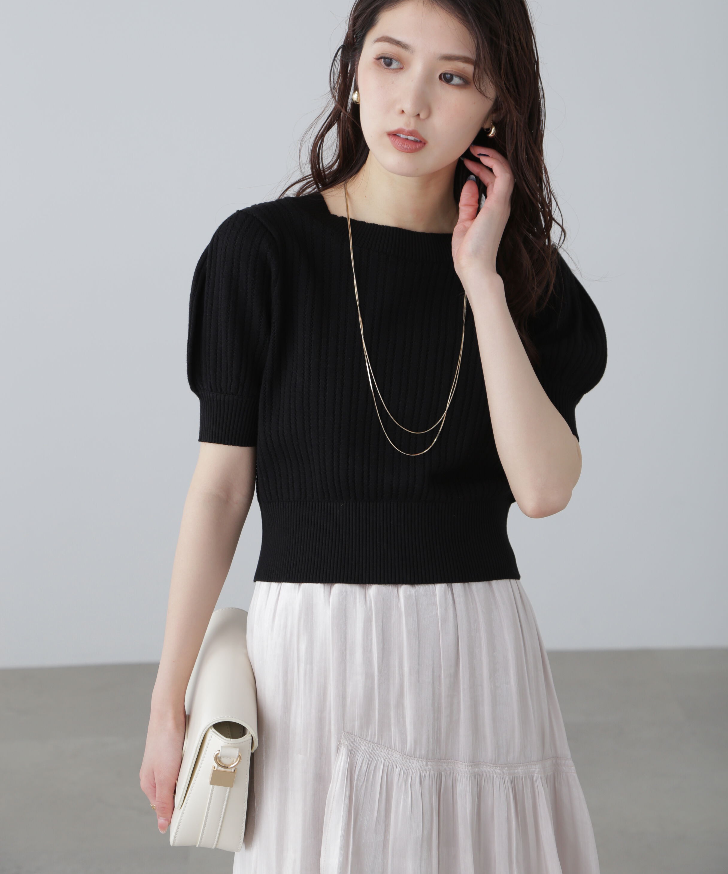  「透かし編み前後2wayカーディガン」|ニット・セーター|