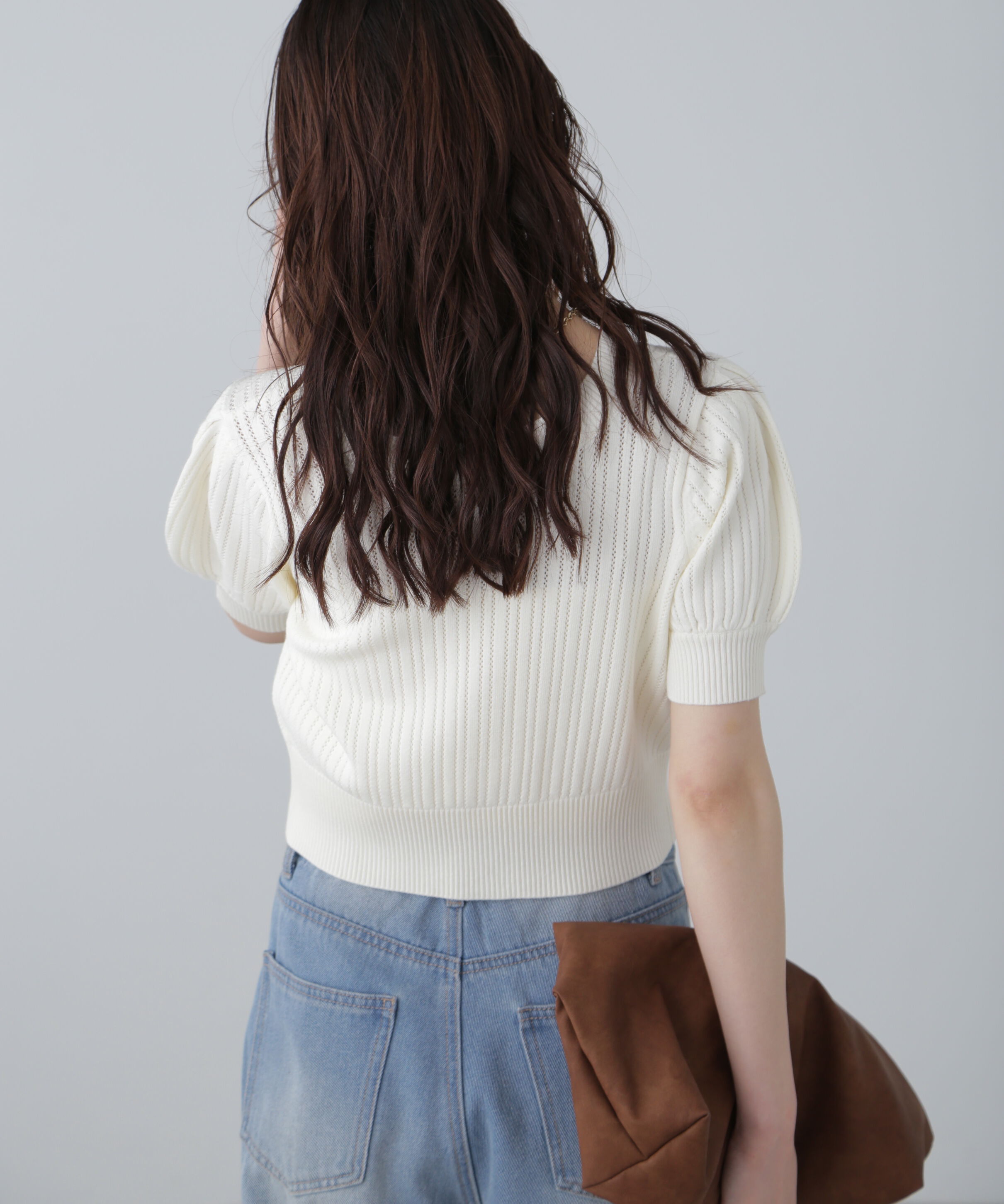  「透かし編み前後2wayカーディガン」|ニット・セーター|