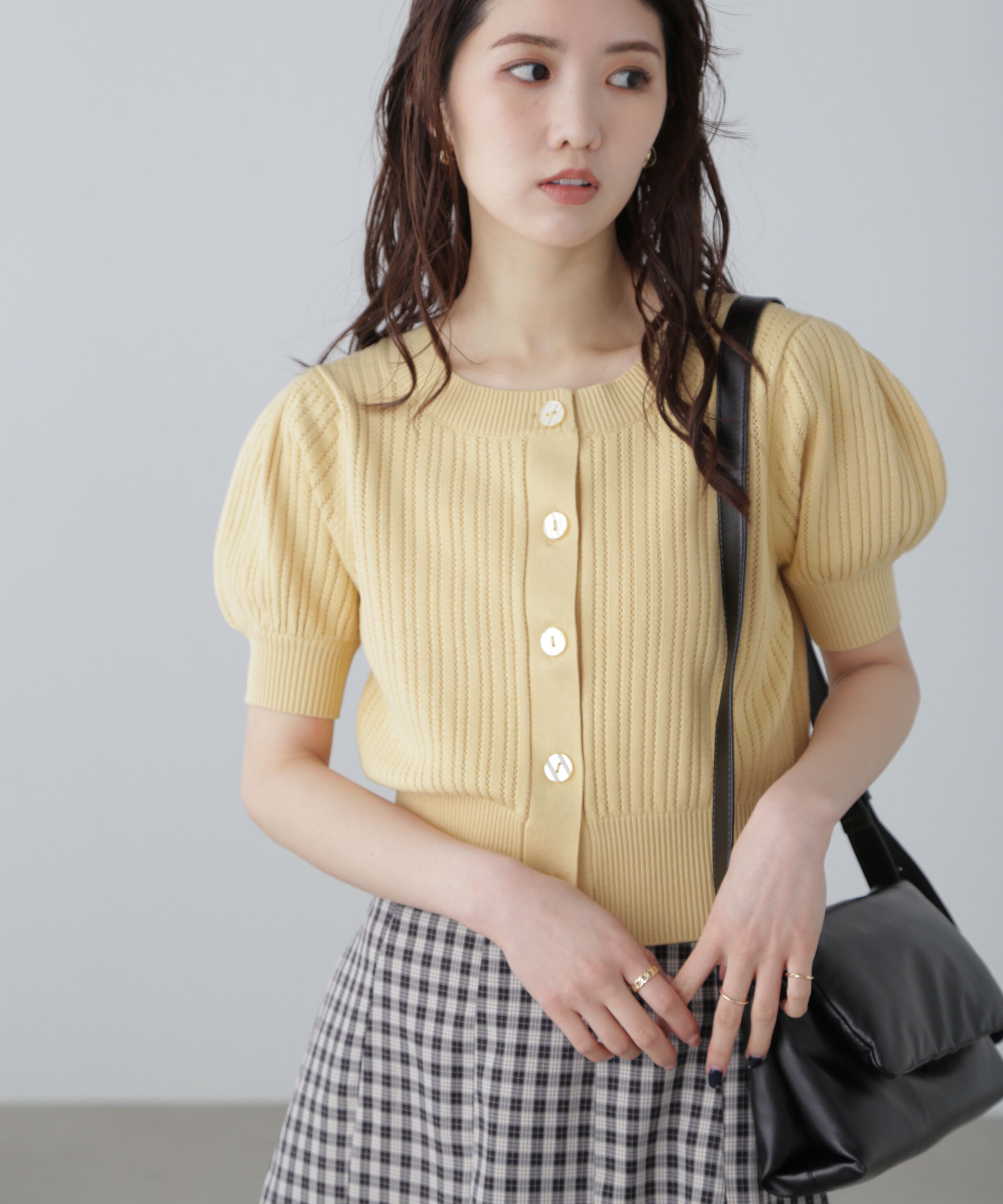  「透かし編み前後2wayカーディガン」|ニット・セーター|