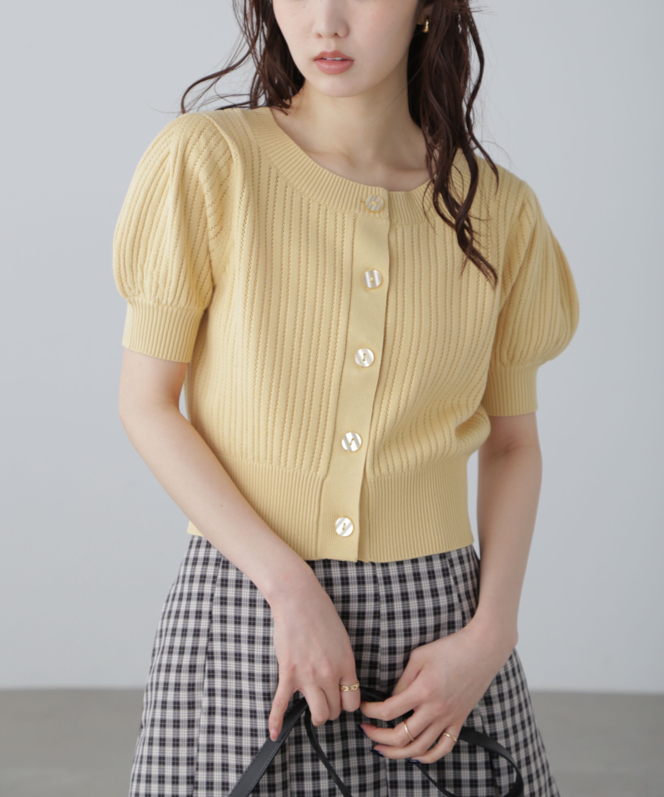  「透かし編み前後2wayカーディガン」|ニット・セーター|