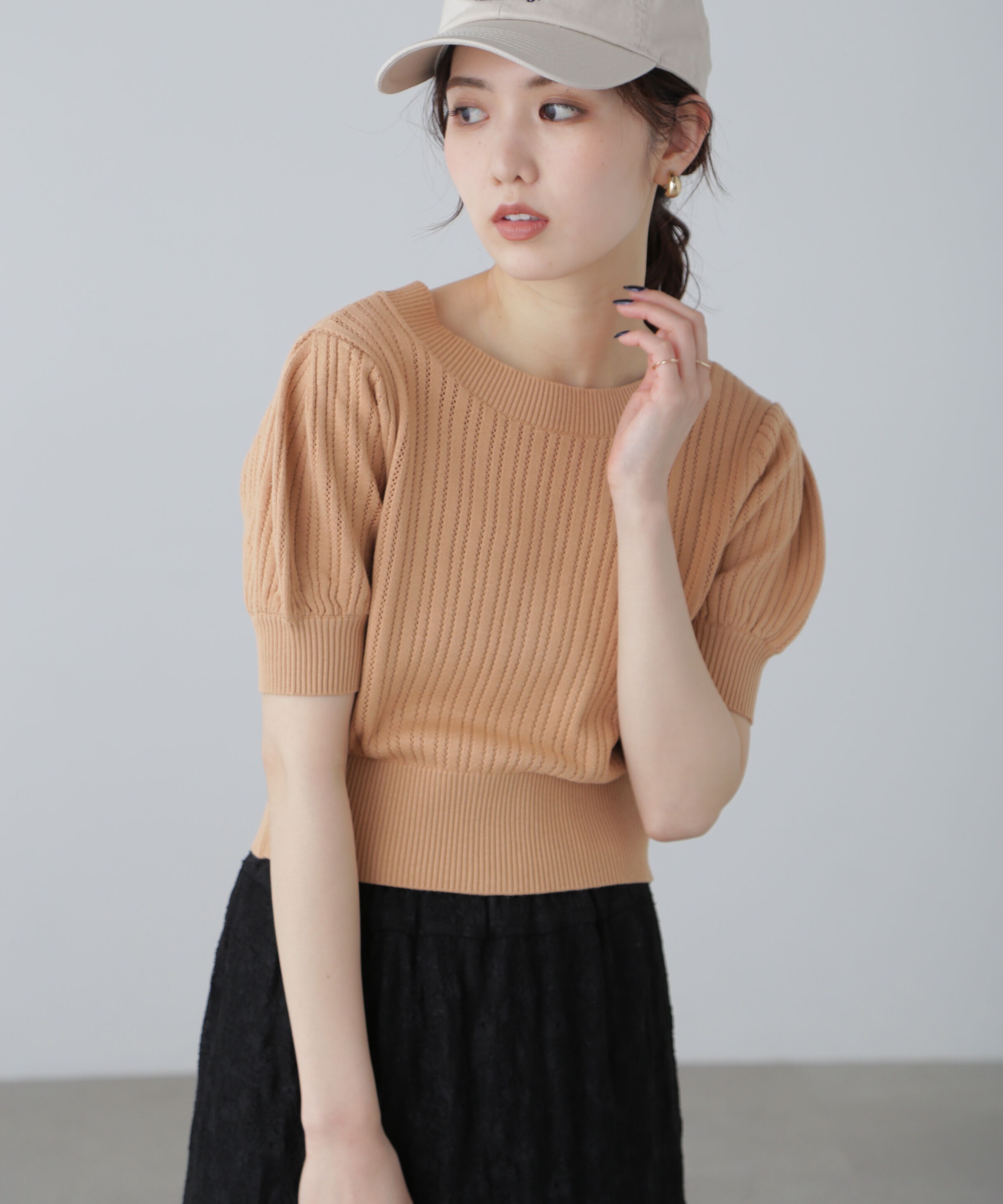  「透かし編み前後2wayカーディガン」|ニット・セーター|