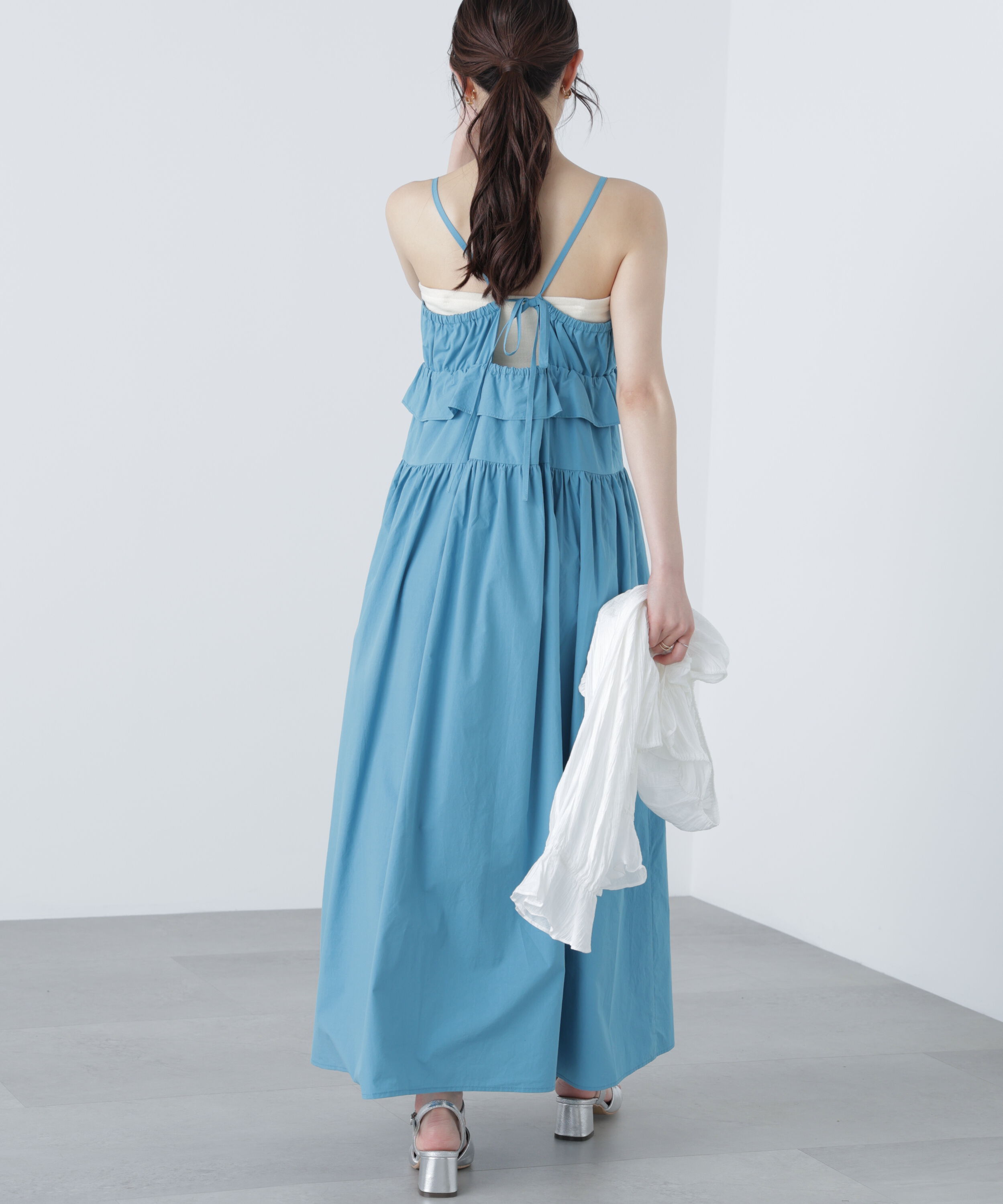  「ペプラムキャミティアードワンピース」|ワンピース|