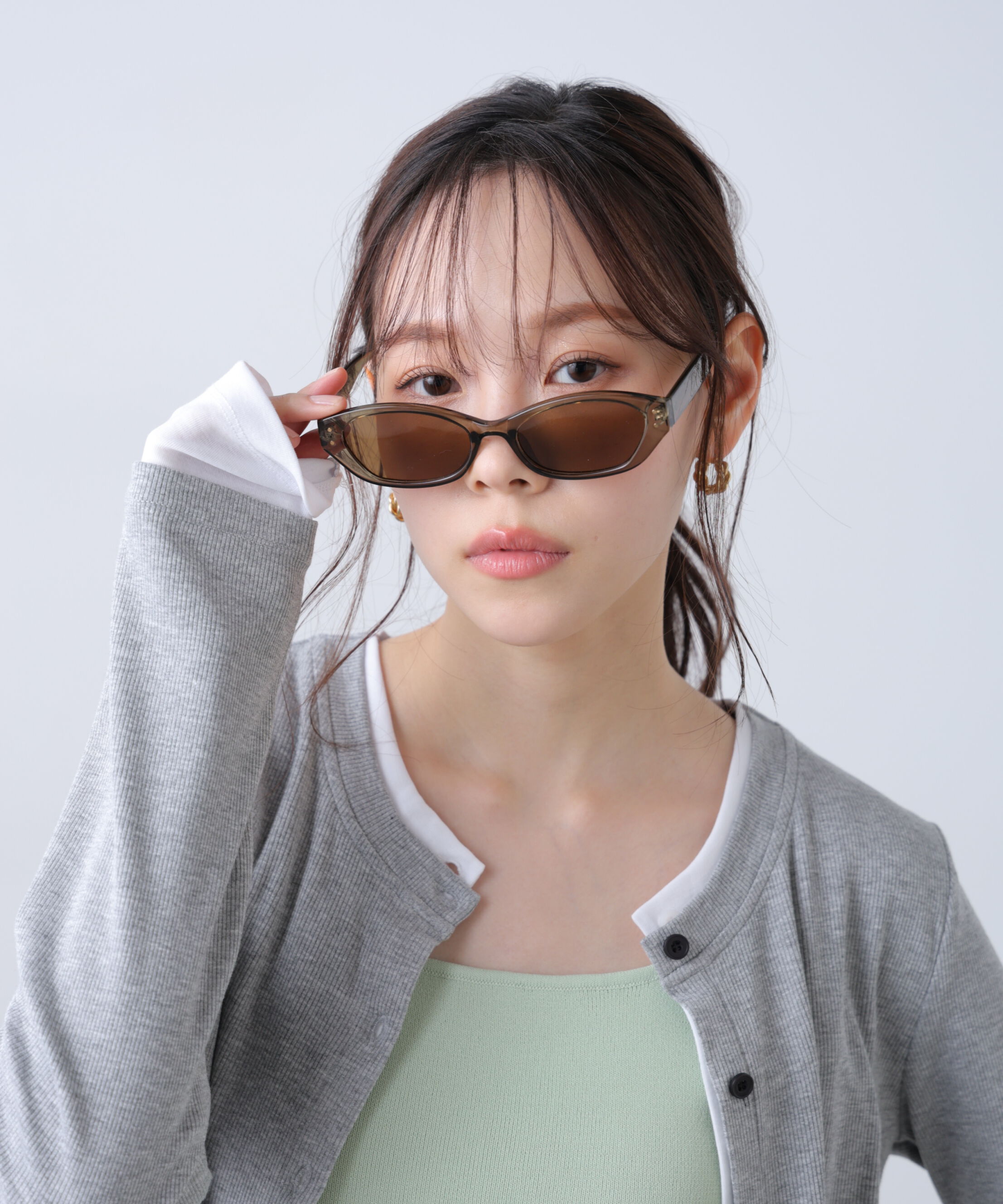  「キャットアイサングラス」|ハンカチ|ベージュ