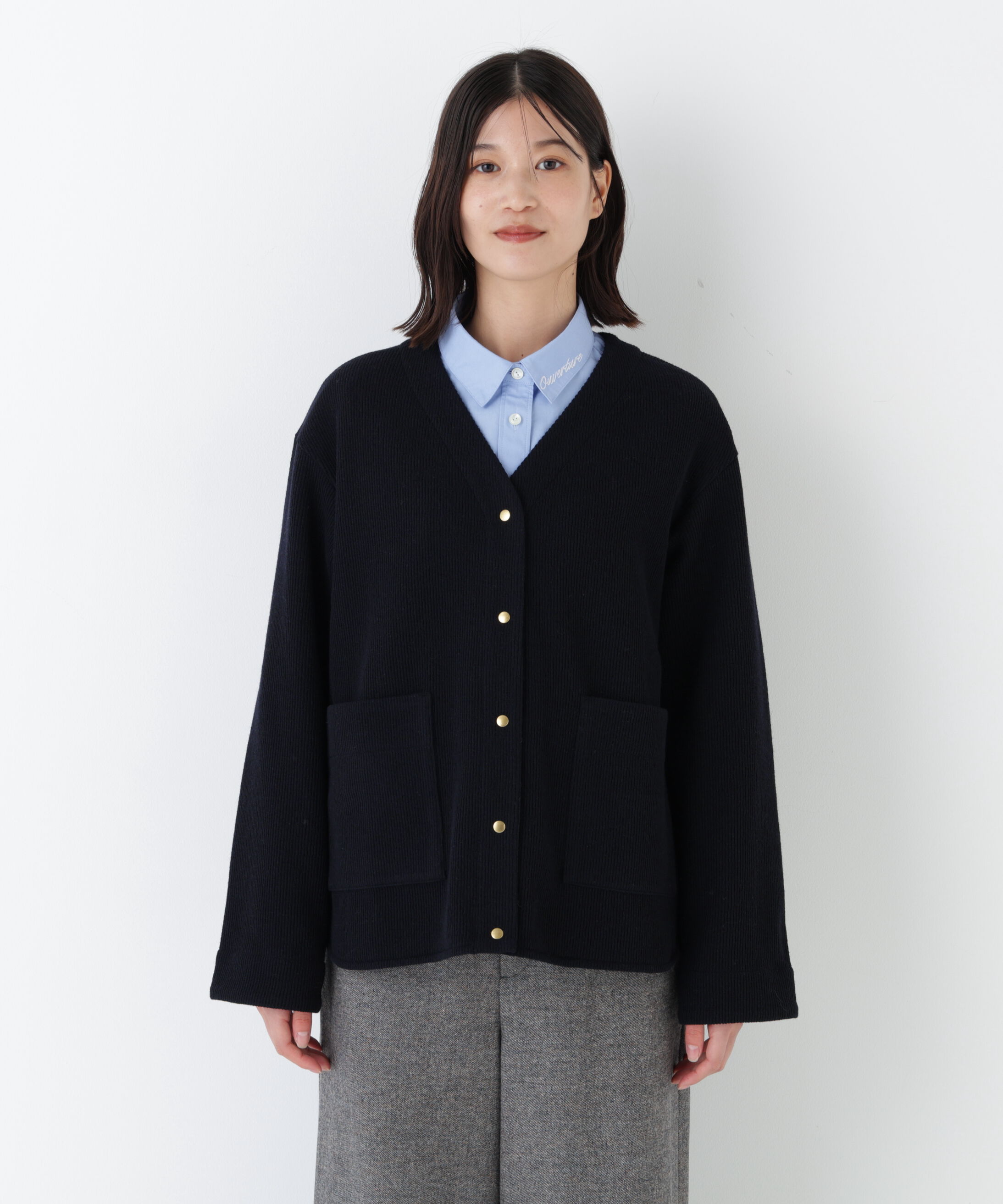  「◆クォーターゲージＶネックカーディガン」|ブルゾン・スタジャン|