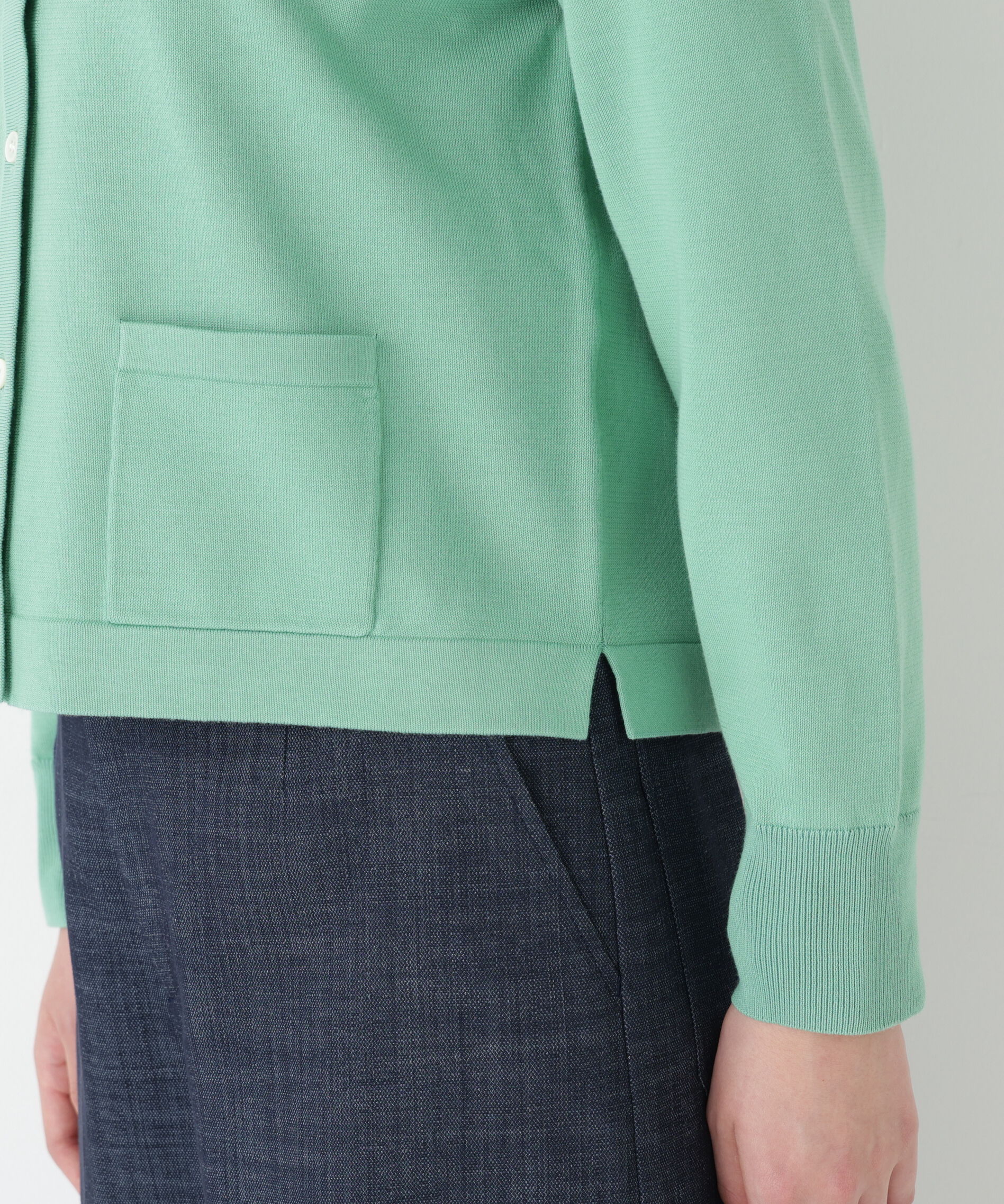  「◆《ｳｫｯｼｬﾌﾞﾙ》ｵｰｶﾞﾆｯｸｺｯﾄﾝ混ﾌﾟﾚｰﾃｨﾝｸﾞﾗ 」|ニット・セーター|