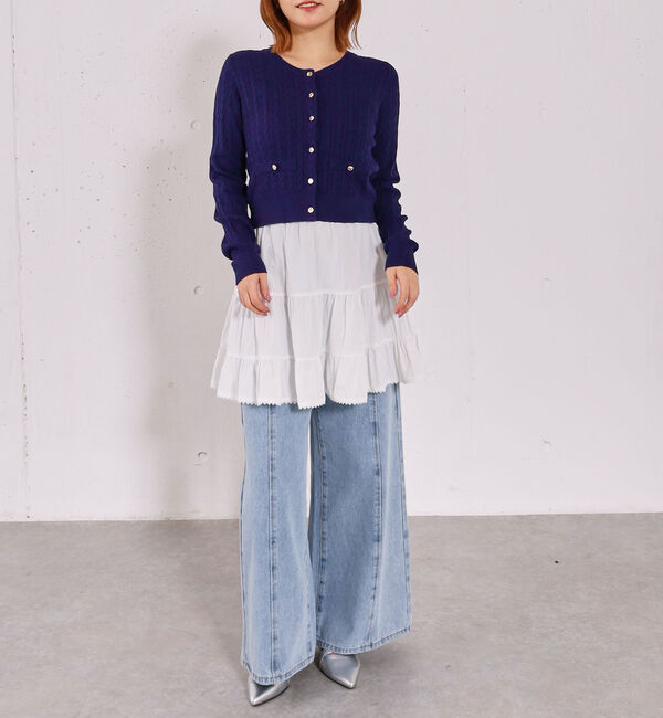 archives「コットンライクティアードミニスカート」|スカート|