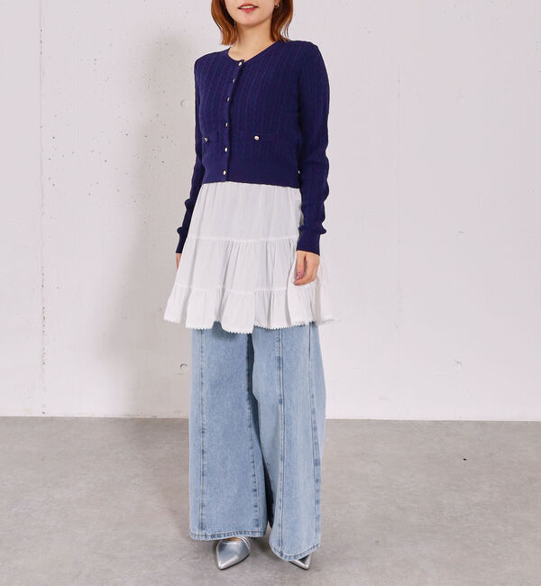 archives「コットンライクティアードミニスカート」|スカート|