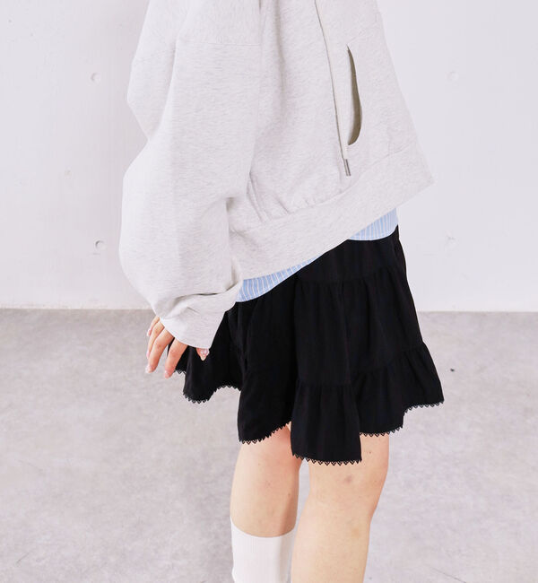 archives「コットンライクティアードミニスカート」|スカート|