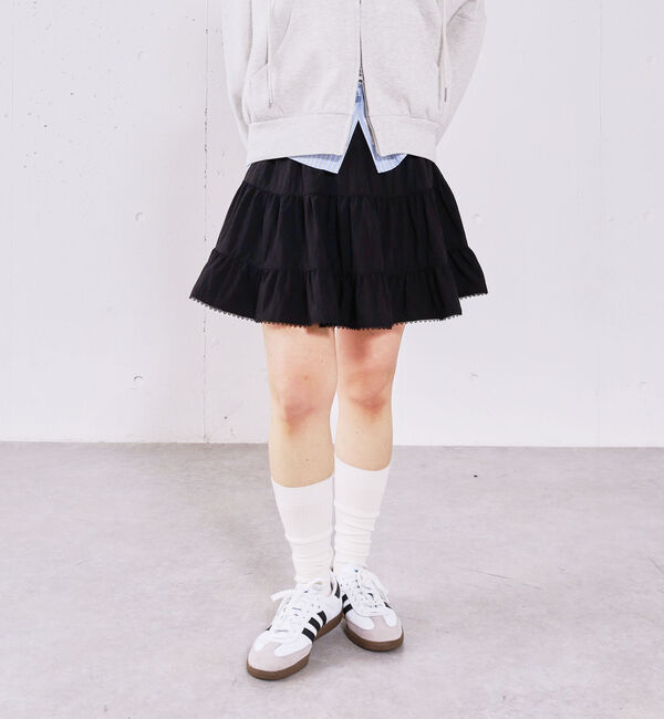 archives「コットンライクティアードミニスカート」|スカート|