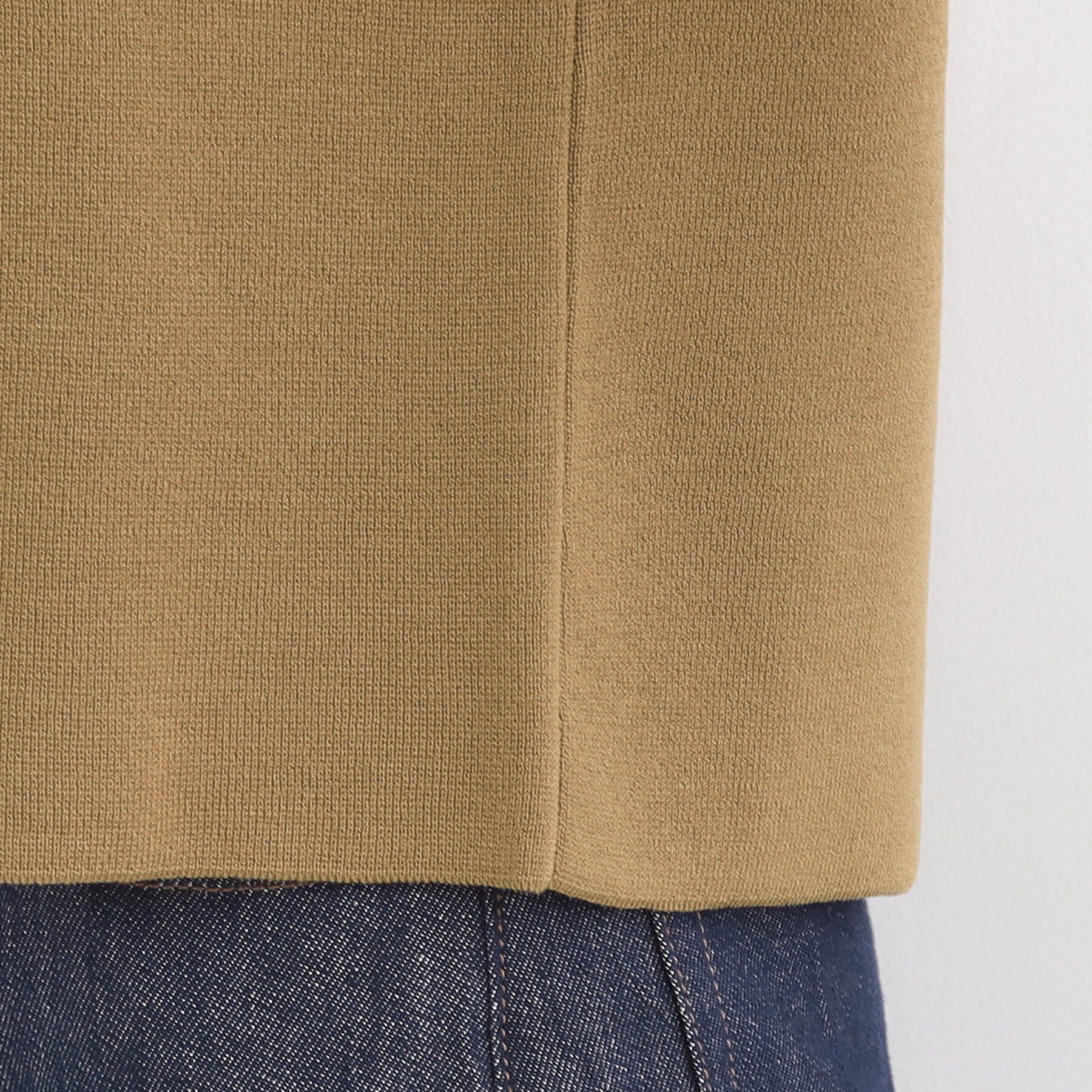 SHOO･LA･RUE「【S-LL/洗濯機可】金ボタン5分袖カーディガン」|カーディガン|