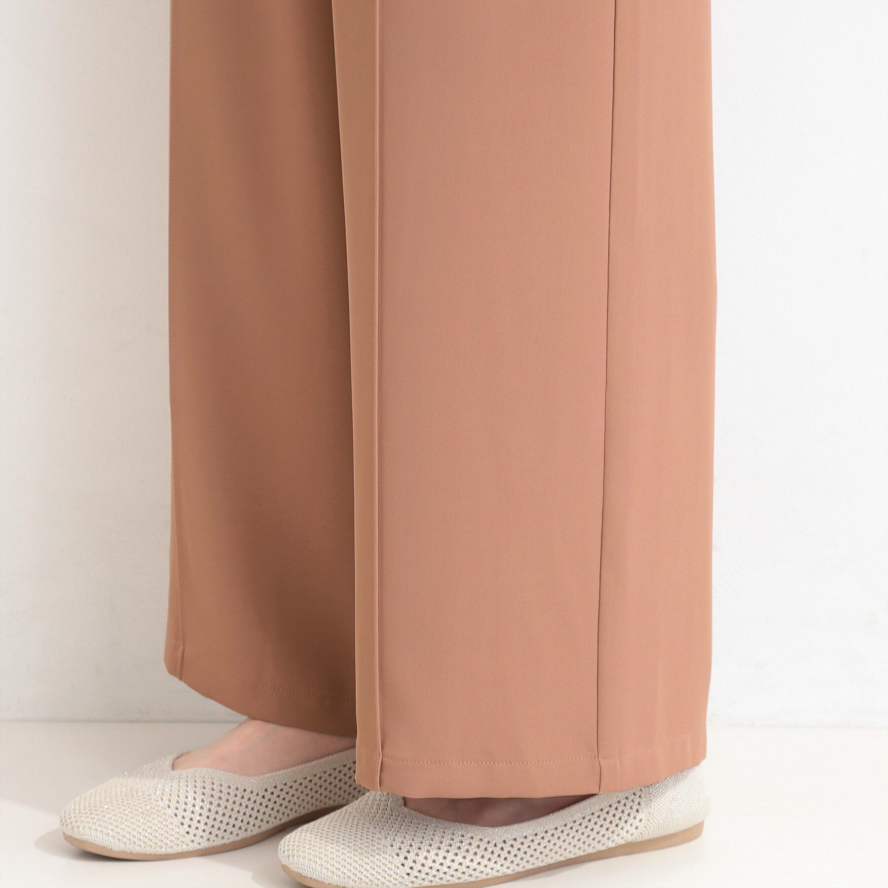 SHOO･LA･RUE「【セットアップ可/ひんやり/UV/S-LL】さらさらぷるん イージーワイドパンツ」|その他|