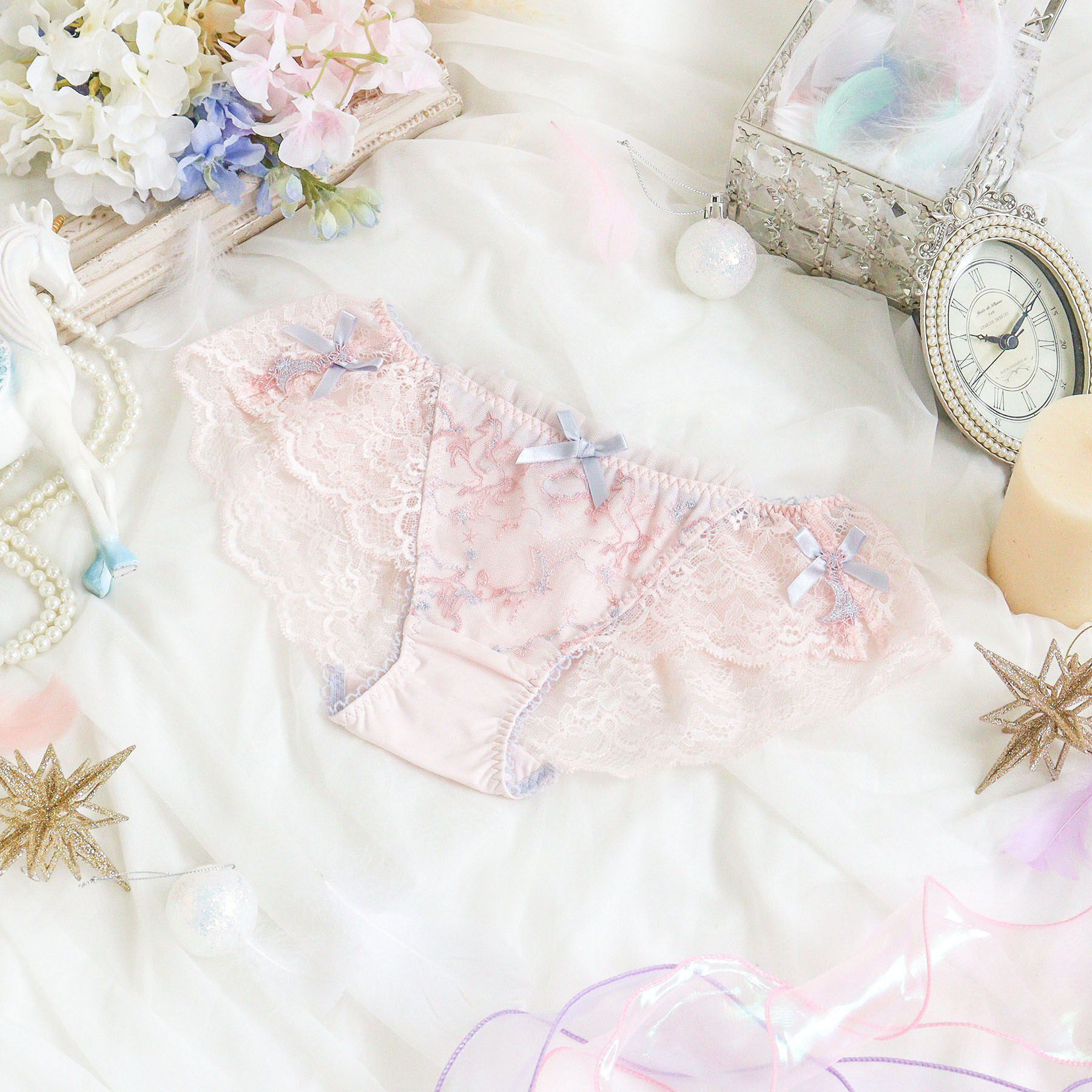 Risa Magli「アントーニア レースショーツ」|インナー|ピンク(071)