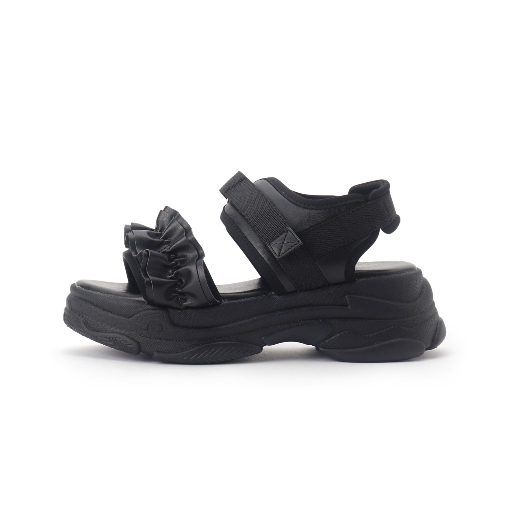 csT&P「厚底フリルスポサン」|サンダル|