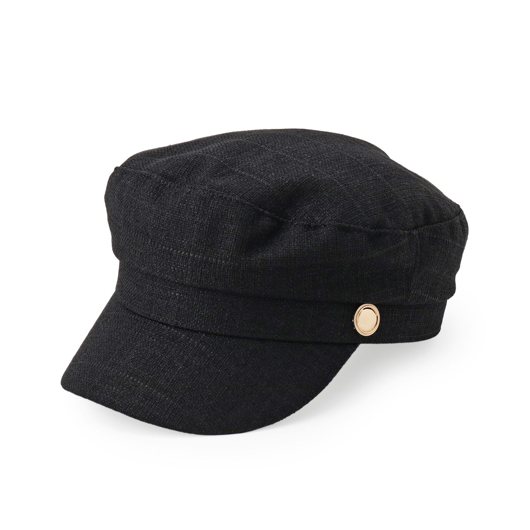 Grandedge「キャスケットボタンマリン」|キャップ・キャスケット|ブラック(019)