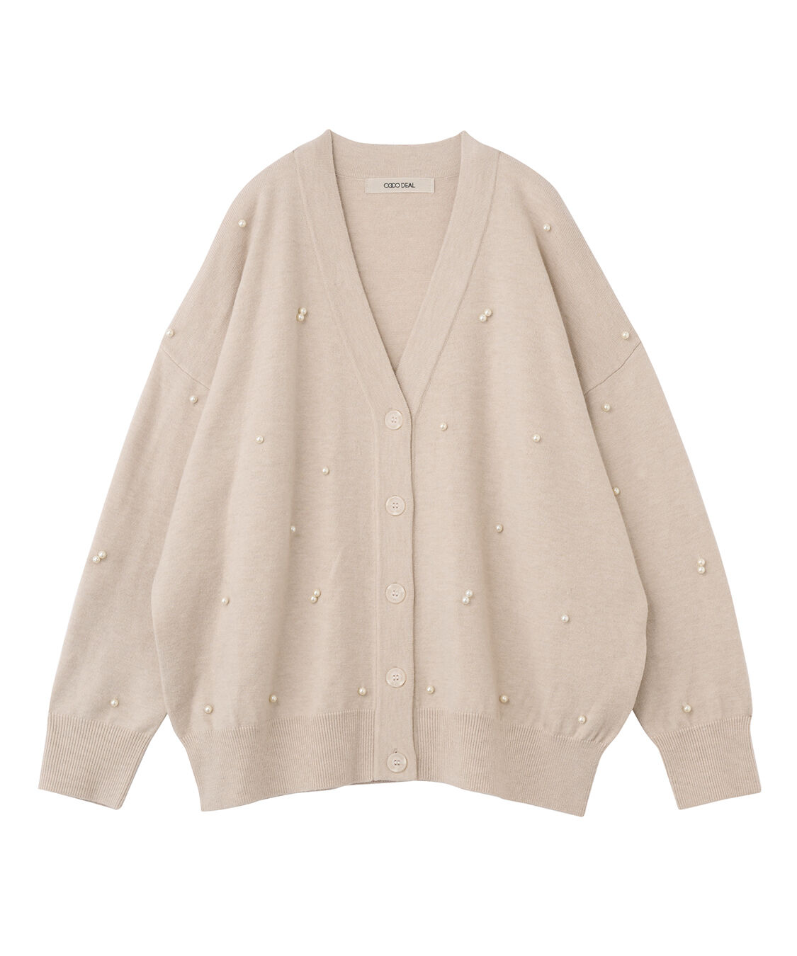 COCO DEAL「パールニットカーディガン」|ニット・セーター|