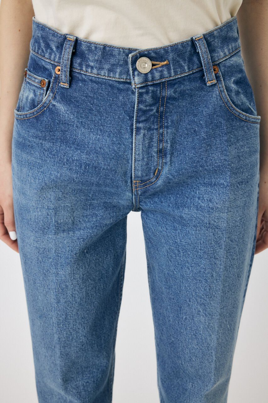 MOUSSY「MVS CENTER PRESS ストレートデニム」|デニム|