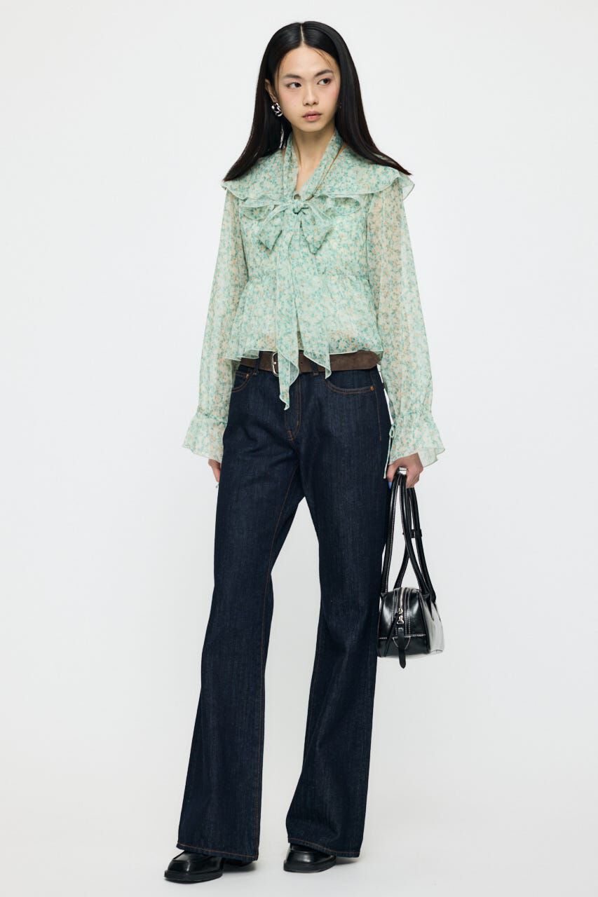 MOUSSY「BOW TIE CHIFFON ブラウス」|シャツ・ブラウス|