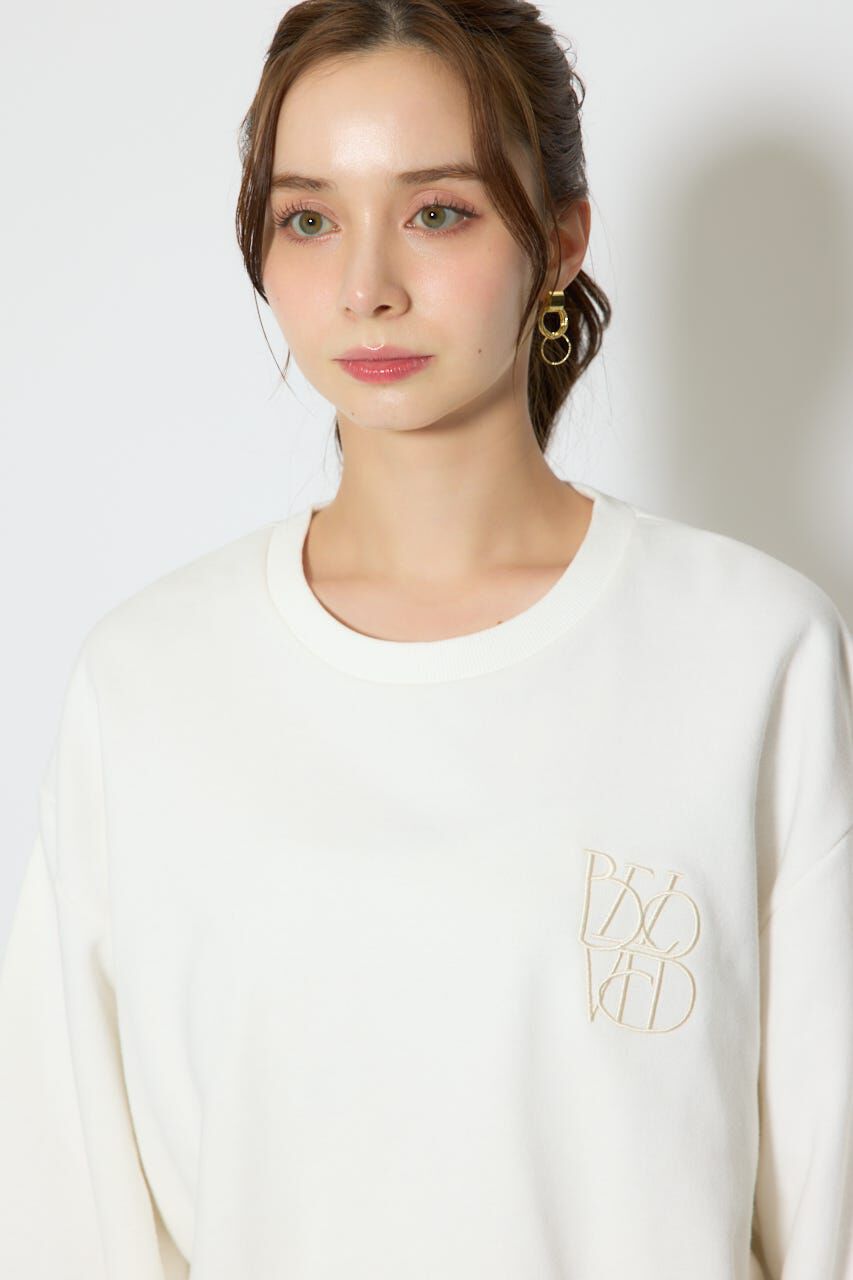 rienda「バックレースアップスウェットトップス」|Tシャツ・カットソー|