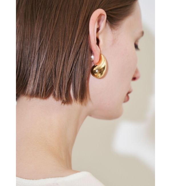 ELENDEEK「DROP PEARL LARGE PIERCE」|ピアス|