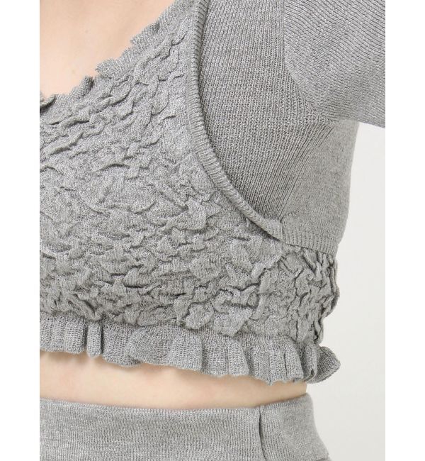 RESEXXY「シャーリングニットトップス【セットアップ着用可能】」|ニット・セーター|