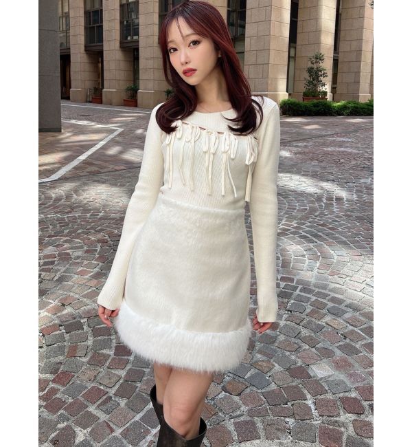 RESEXXY「リボンデザインニットトップス」|ニット・セーター|