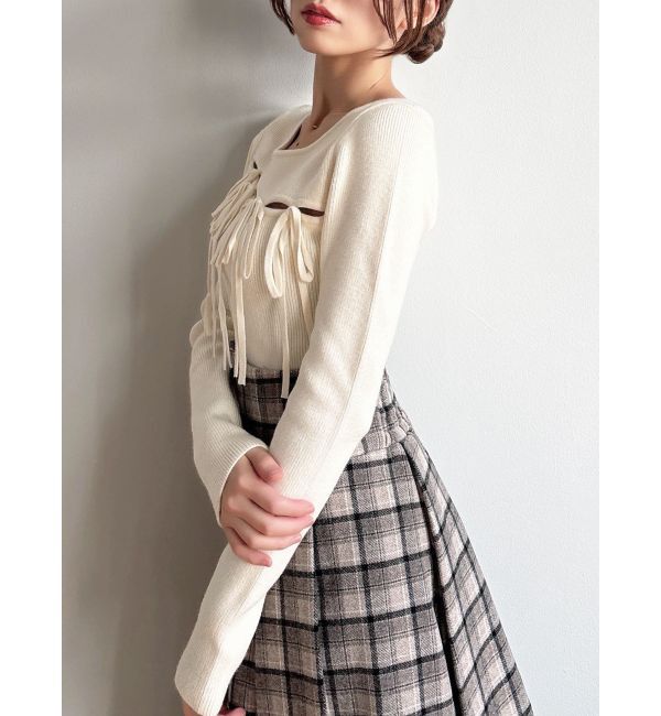 RESEXXY「リボンデザインニットトップス」|ニット・セーター|