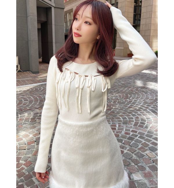 RESEXXY「リボンデザインニットトップス」|ニット・セーター|