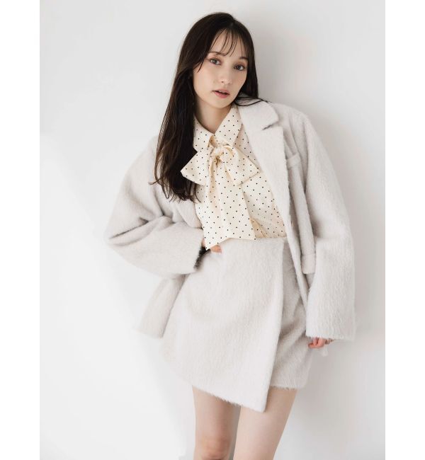 dazzlin「シャギーテーラージャケット」|テーラードジャケット|