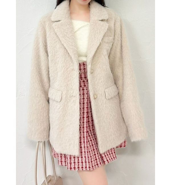 dazzlin「シャギーテーラージャケット」|テーラードジャケット|