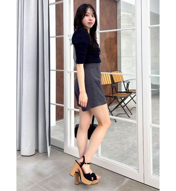 dazzlin「バックリボンビジューニットトップス」|ニット・セーター|