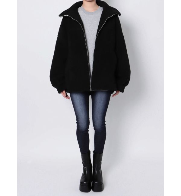 EMODA「セミウォッシュジャストウエストパギンス」|デニム|