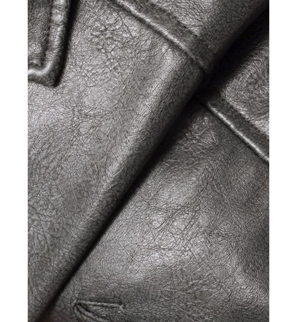 EMODA「ヴィンテージフェイクレザーブルゾン」|ブルゾン・スタジャン|