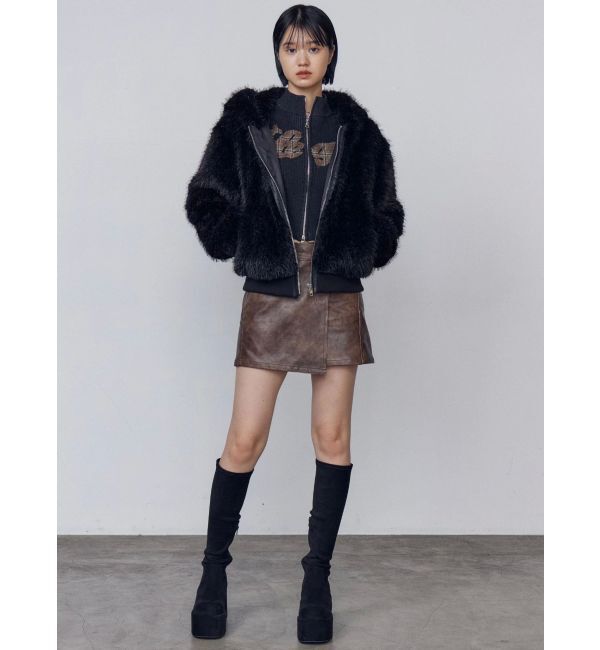 EMODA「フードフェイクファーブルゾン」|ブルゾン・スタジャン|